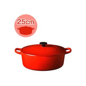 Le Creuset（ル・クルーゼ） ココットオーバル25cm チェリーレッド