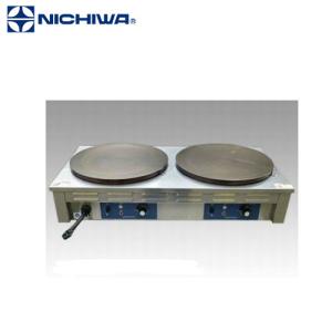 ニチワ 電気式 クレープ焼器 2連 CM-410HW 200V ハイパワー仕様 GKL-01