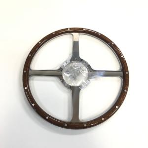 モトリタMK3ウッドステアリング・12インチ フラット : ミニマルヤマ