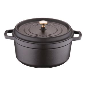 Staub（ストウブ） シャロー ラウンド ココット 26cm ブラック 40510