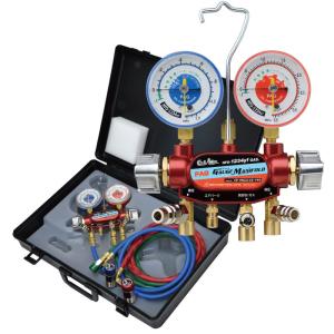 デンゲン 新冷媒 R-1234YF POE用 2バルブガスチャージセット