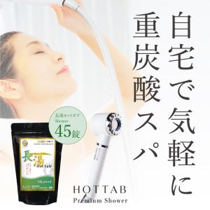 ホットタブ HOT TAB プレミアムシャワー シャワーヘッド ブルー 重炭酸