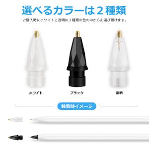 Apple Pencil ペン先 チップ 白 3個セット 互換 替え芯 第1世代 第2