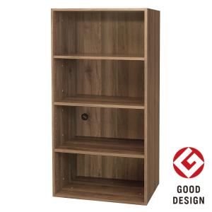 Nクリック 簡単組立て カラーボックス ボックス ワイド3段(ミドル