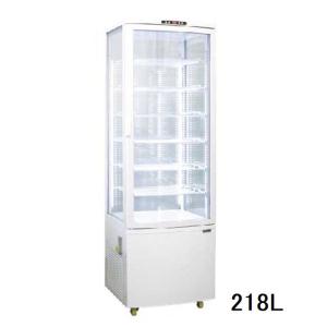 レマコム 送料無料！4面ガラス ドリンク冷蔵ショーケース 105L[R4G