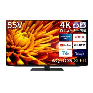 AQUOS 4K シャープ mini LED 液晶テレビ 4T-C55HV1 55v型 N-Black