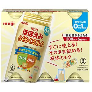ほほえみ 明治ほほえみらくらくミルク (200ml×6缶)×4個セット(合計24缶