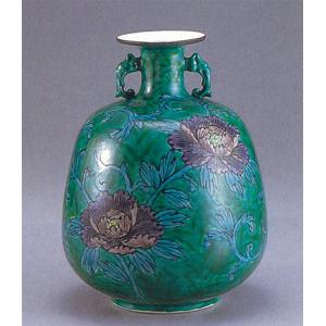 日本の伝統工芸品【九谷焼】 9号花瓶 【限定品】 ぶどう ys644-07