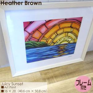 Heather Brown Art Japan ヘザーブラウン Juicy Sunset Print MATTED