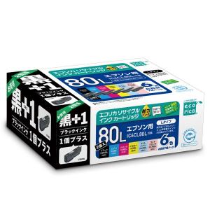 エコリカ 【日本郵便倉庫より365日発送】IC6CL80L+ICBK80L ECI-E80L6P+