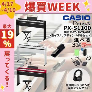 カシオ計算機 PX-S1100BK 電子ピアノ Privia 88鍵標準鍵 ブラック