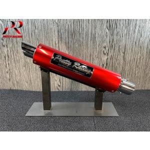PRETTYRACING製 50.8π アルミサイレンサー タイプ1 プレート付