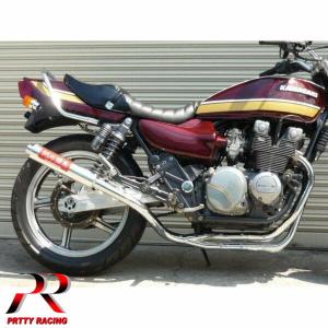 プリティ― KAWASAKI ゼファー400/χ 紀の国屋 45π 分割式 4-2-1管 黒