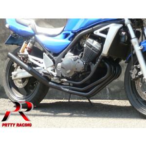 プリティー SUZUKI GSX400E ゴキ ショート管 70π マフラー 黒