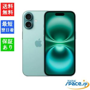 iPhone ☆Apple国内正規SIMフリー iPhone16 128GB ティール MYDV3J/A