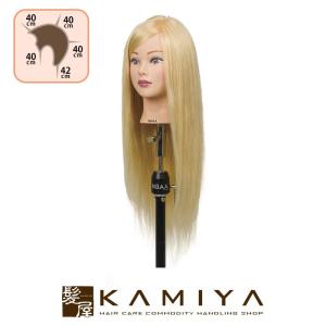 エヌ N.B.A.A. アップウィッグ II ハチ周り 約50cm 人毛100% ブロンド