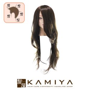 エヌ N.B.A.A. アップウィッグ II ハチ周り 約50cm 人毛100% ブロンド