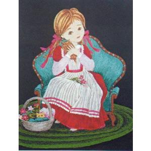 文化刺繍キット No172 さざんかとエナガ（3号） : ビワミンと文化刺繍