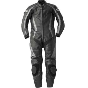 SPOON スプーン MFJ公認 革ツナギ レーシングスーツ ブラック系 3L