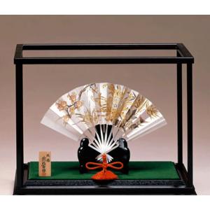 銀製置物 伝統工芸 純銀置物 扇8号 四君子 商売繁盛 縁起物 武比古作