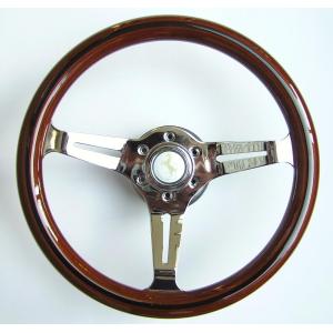 ナルディ タイプ 高級 ウッド ステアリング 35パイ 本杢 : エス