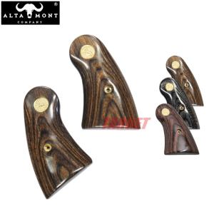 アルタモント タナカ用 COLT パイソン 木製グリップ チェッカー メダル