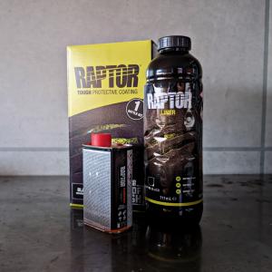 塗料】ラプターライナー塗料 2液型缶スプレー400ml ブラック （2K