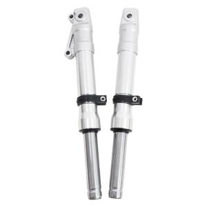 高品質]CNCフロントフォーク/フロントサスペンション黒ライブディオZX