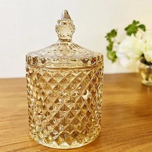 インテリア雑貨 クラシカル ガラスキャニスター キャンディポット