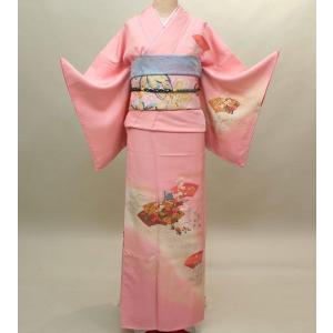 訪問着 仕立て上がり 正絹 京友禅 手描き染め 着物 単品 新品（株