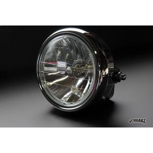 純正タイプ 180mm 丸目 ヘッドライト Assy メッキケース レンズカット