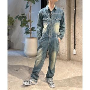 ダメージ加工 デニム オールインワン - AKERICO アケリコ -G- つなぎ