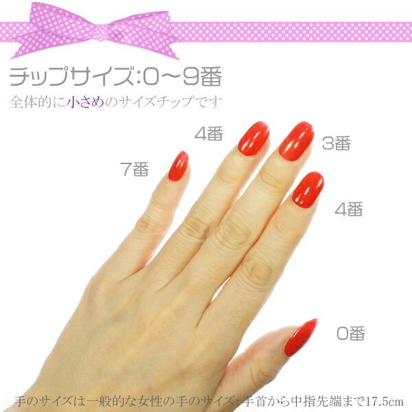 ネイルチップ クリア 無地 ゆるやかオーバル 10サイズ500枚入り #17