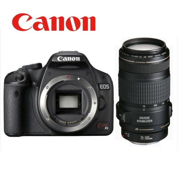 EOS Kiss キヤノン Canon X3 EF 70-300mm 望遠 レンズセット 手振れ