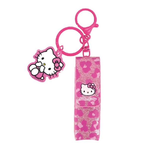 ハローキティ リップケースチャーム ヒョウ柄ピンク 154728 ギャル