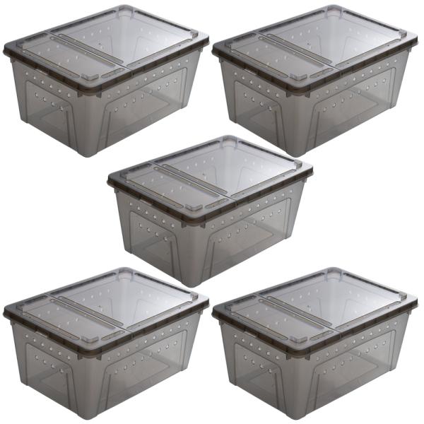 Leaf Corp 爬虫類ケージ ブリードボックス Lサイズ ブラック 32