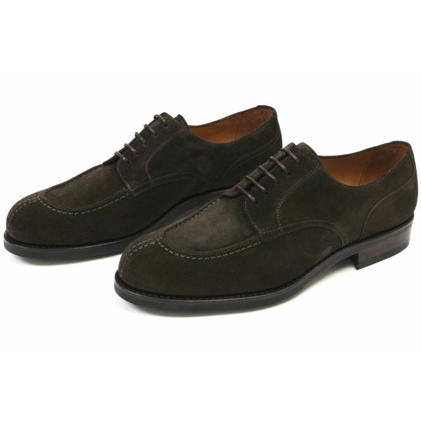 ヤンコ Uチップ ダークブラウンスエード （YANKO 14539 DARK BROWN