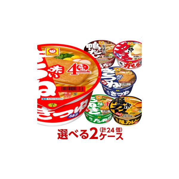 マルちゃん 赤いきつね 緑のたぬき シリーズ 選べる2ケース 合計24個