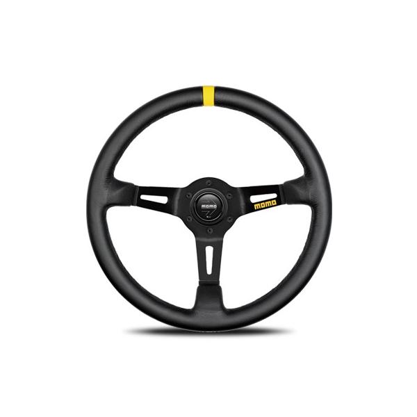 MOMO（モモ） 正規品 ステアリング MOD08.モデル08 ブラックレザー
