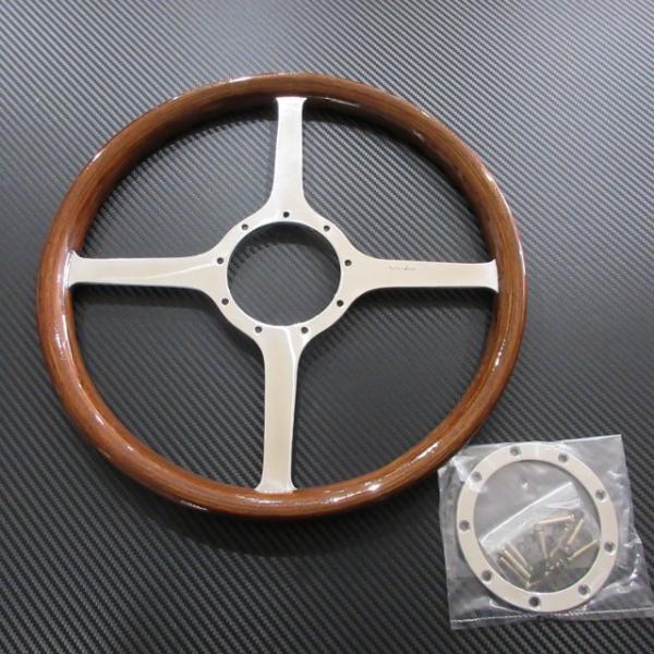 モトリタ Moto-Lita ウッドステアリングホイール クラシック フラット