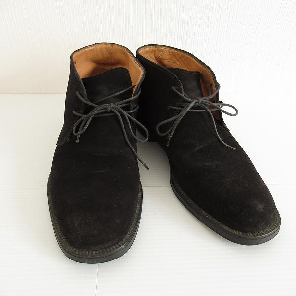 FERRAGAMO（フェラガモ） #wns チャッカブーツ 7 1/2 2E 黒 スエード