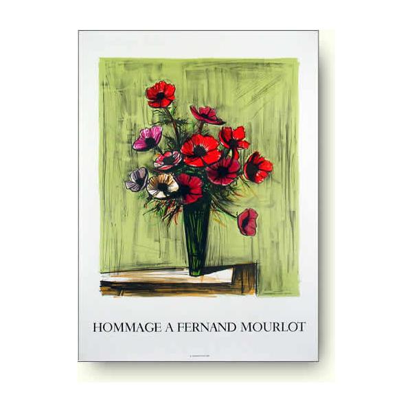 出荷区分D】ベルナールビュッフェ アネモネ 【アートポスター