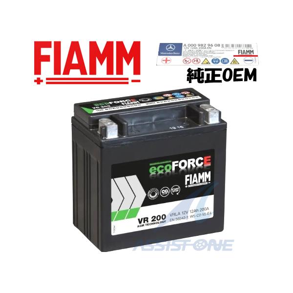 FIAMM製 純正OEM サブバッテリー ベンツ Sクラス W222 フィアム製