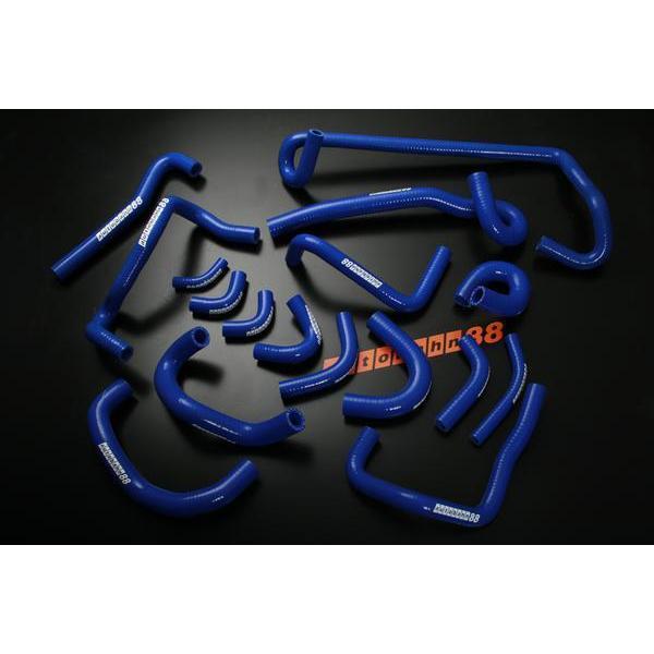 ラジエーターヒーターホース スカイライン GT-R R32 RB26DETT 青