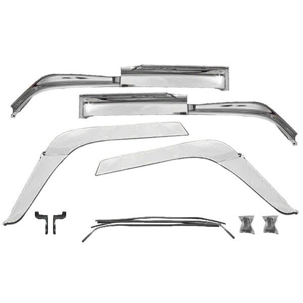 メッキ フェンダー & アーチ カバー 左右セット いすゞ 320 フォワード