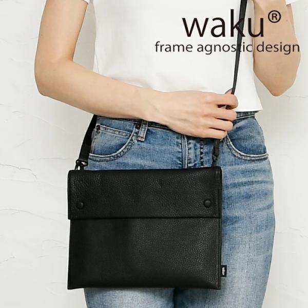 waku（ワク） レディース ショルダーバッグ 2way サコッシュ クラッチ