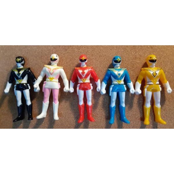 鳥人戦隊ジェットマン ソフビ フィギュア 全5種 レッドホーク/ブラック