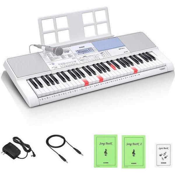 CASIO LK-511 電子ピアノ 光ナビゲーション 高さ調節可能スタンド付