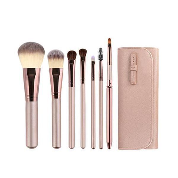 メイクブラシセット メイクブラシ セット 7本 天然毛 馬毛 メイク
