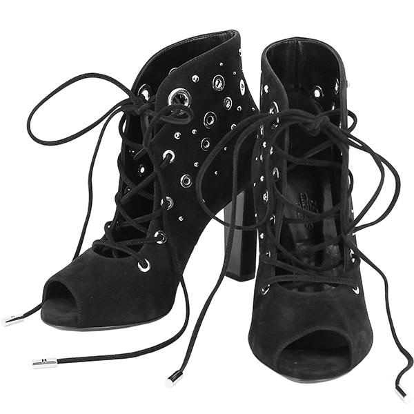 HERMES（エルメス） ショートブーツ 23.5cm レースアップ シェーブル